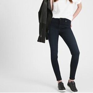 NWT Banana Republic High-Rise Legging Luxe Sculpt Ankle Jean Dark Indigo Size 27